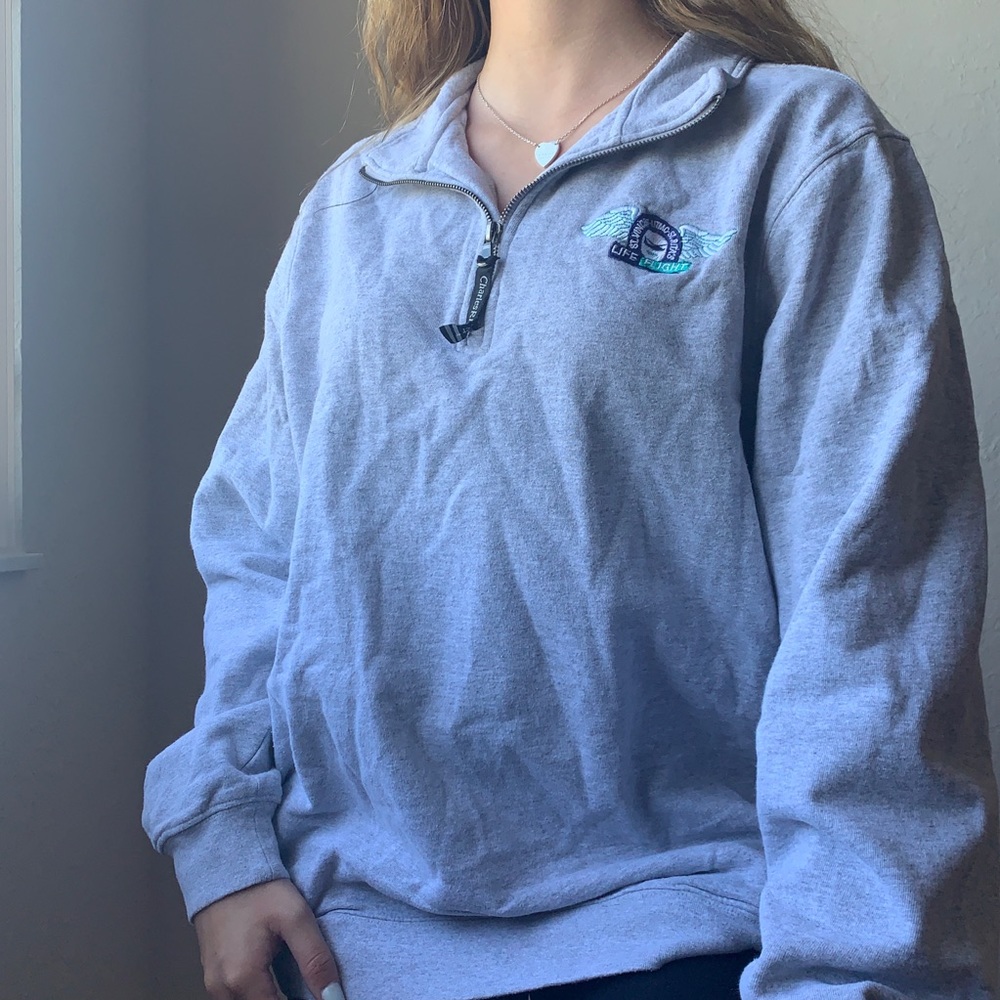 vintage quarter zip pilot jacket